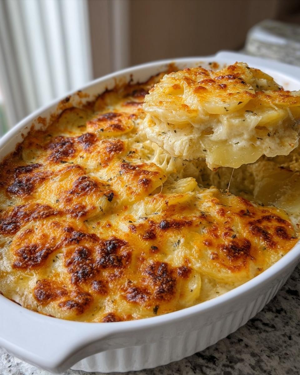 Cheesy Scalloped Potatoes - detail 2