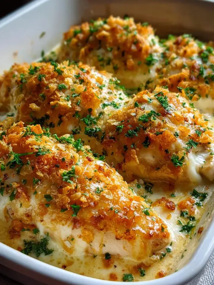 Cheesy Sour Cream Chicken Bake