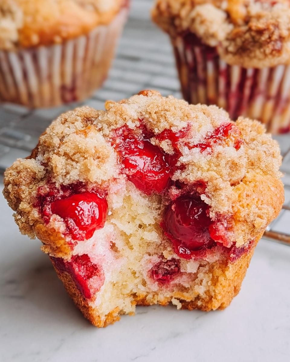 Cherry Cobbler Muffins - detail 1