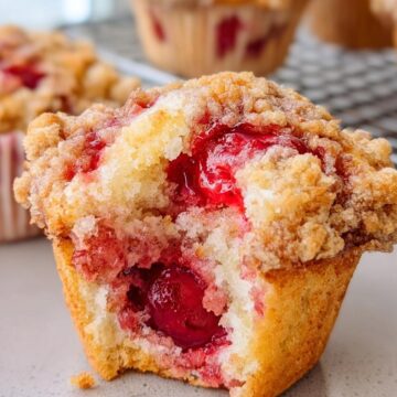 Cherry Cobbler Muffins