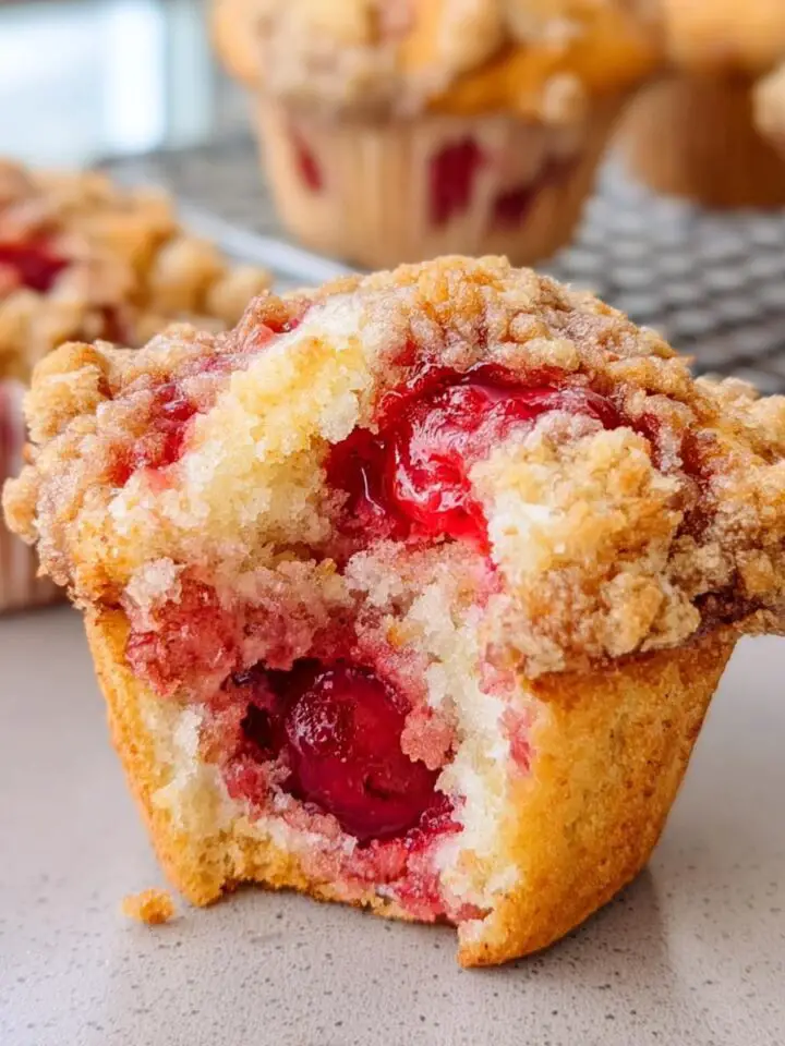 Cherry Cobbler Muffins