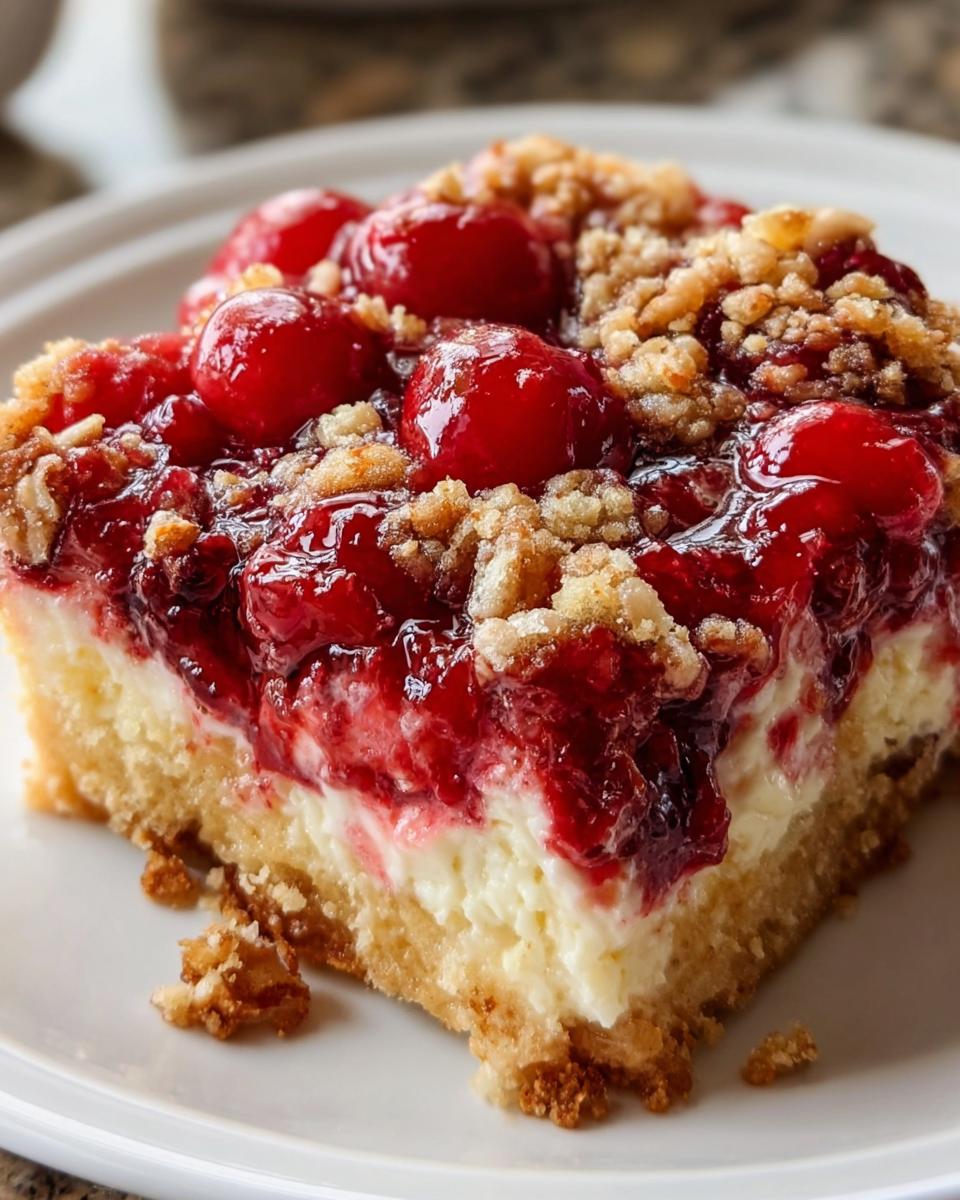 Cherry Cream Cheese Dump Cake - detail 2