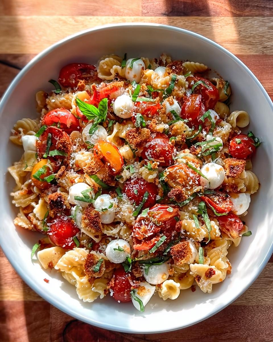 Cherry Tomato Bruschetta Pasta Salad - detail 1