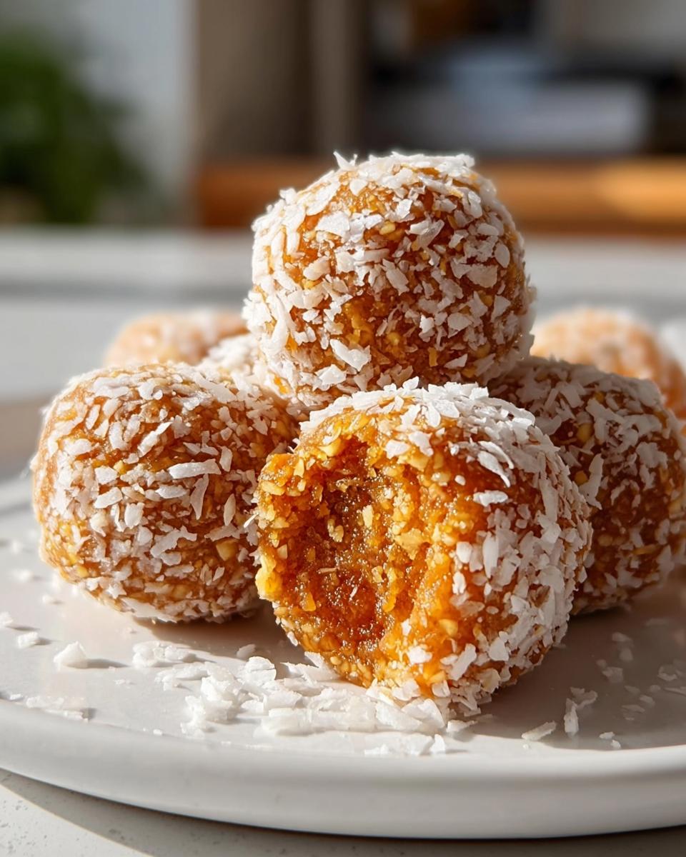 Chewy Apricot and Coconut Bliss Balls - detail 2