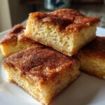 Chewy Snickerdoodle Cookie Bars