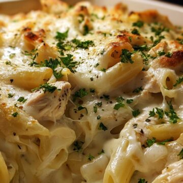 Chicken Alfredo Bake