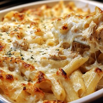 Chicken Alfredo Baked Ziti