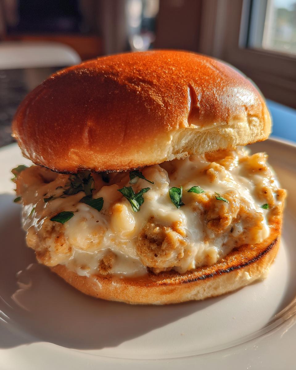 Chicken Alfredo Sloppy Joes - detail 1