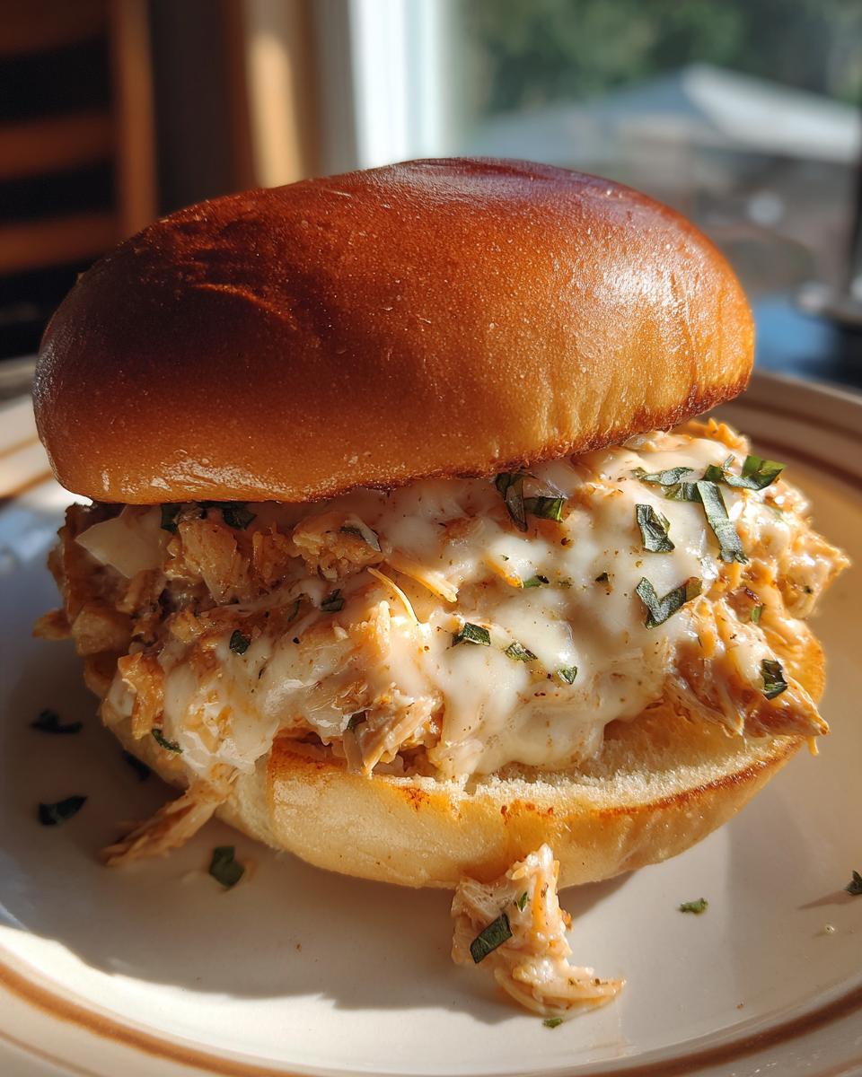 Chicken Alfredo Sloppy Joes - detail 2