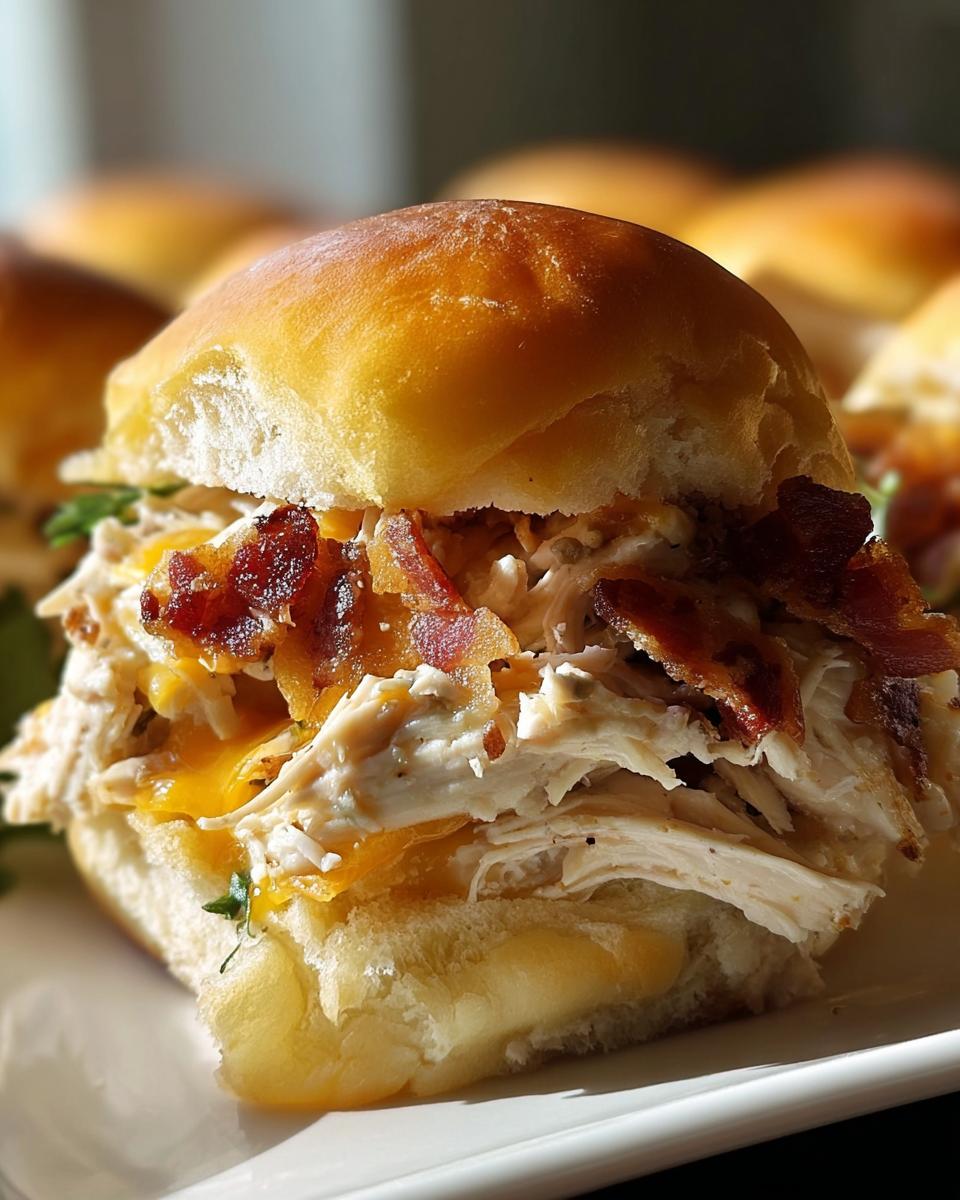 Chicken Bacon Ranch Sliders - detail 1