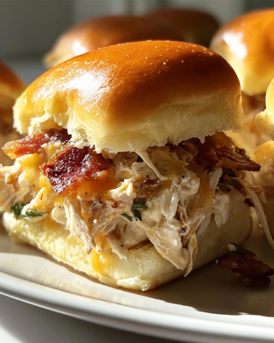 Chicken Bacon Ranch Sliders - detail 2