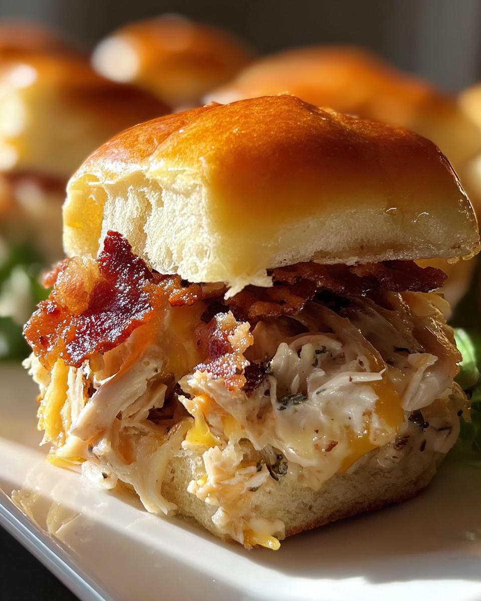 Chicken Bacon Ranch Sliders - detail 3