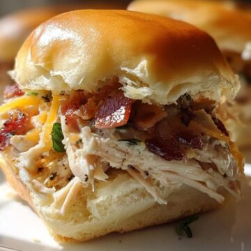 Chicken Bacon Ranch Sliders