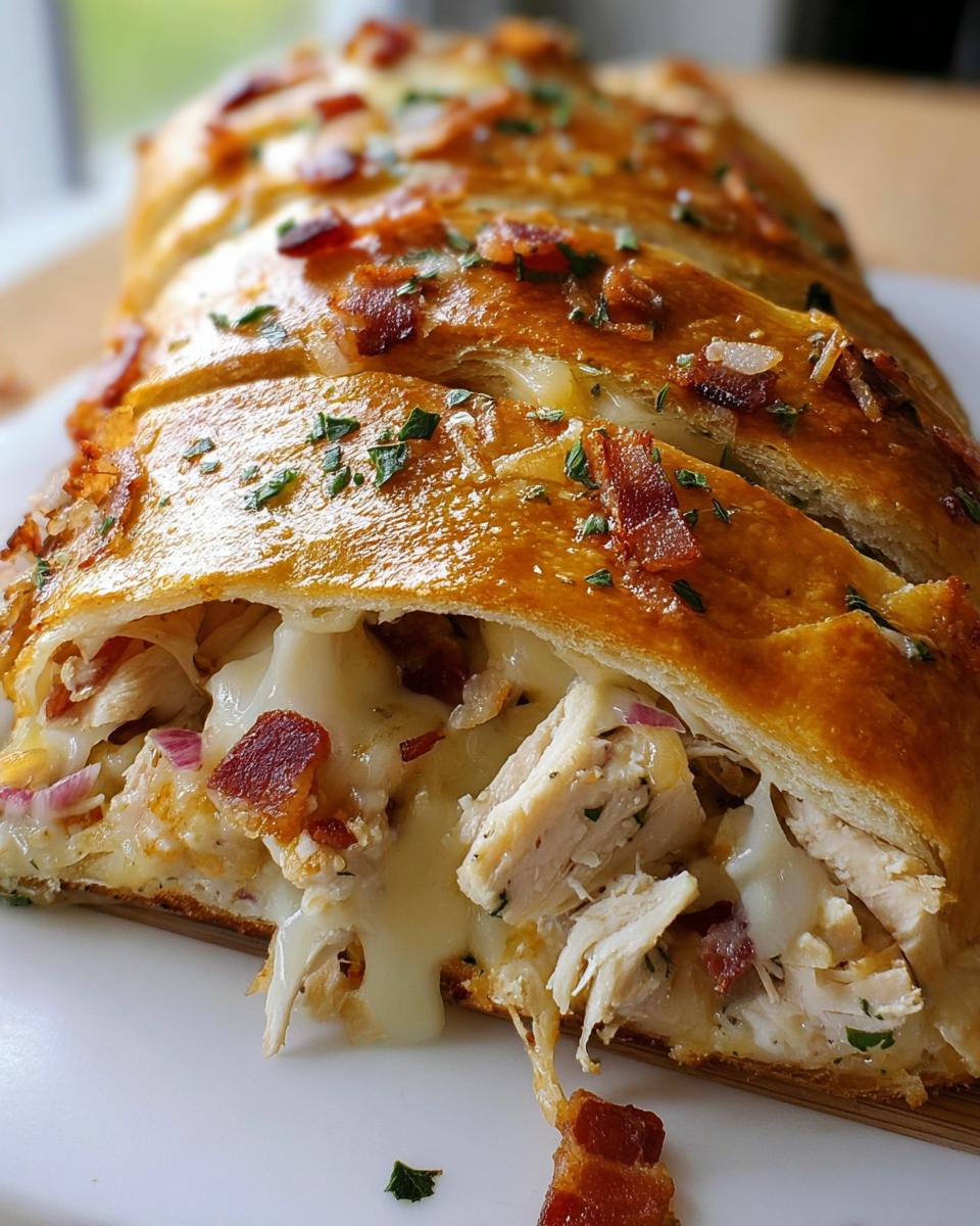 Chicken Bacon Ranch Stromboli - detail 2