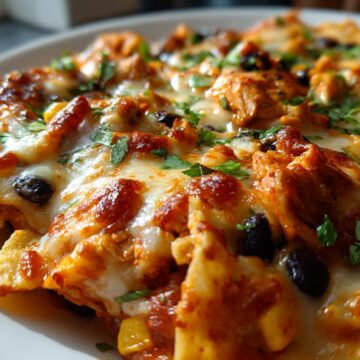 Chicken Black Bean Enchilada Skillet