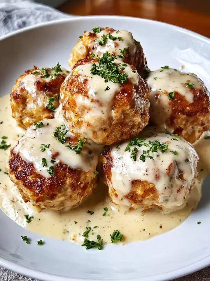 Chicken Cordon Bleu Meatballs
