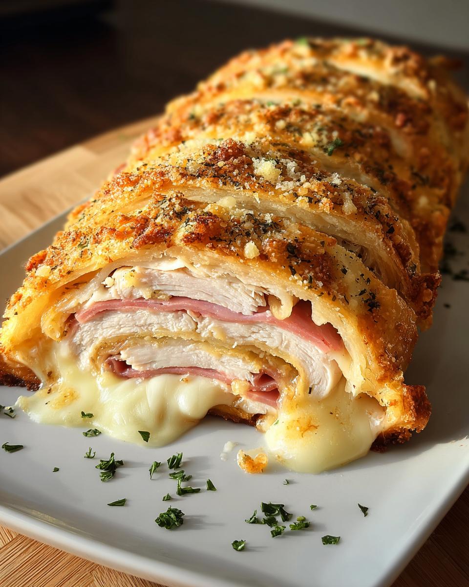 Chicken Cordon Bleu Stromboli - detail 1