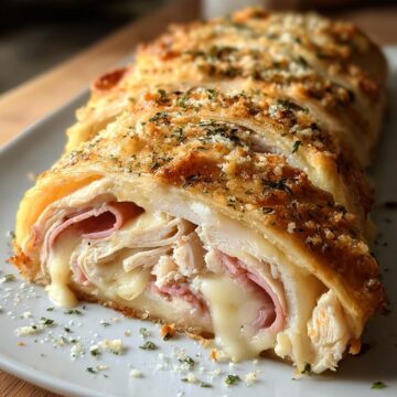 Chicken Cordon Bleu Stromboli