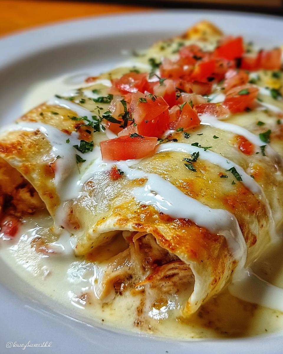 Chicken Enchiladas with Sour Cream White Sauce - detail 1