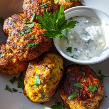 Chicken Kofta with Garlic Yogurt Sauce