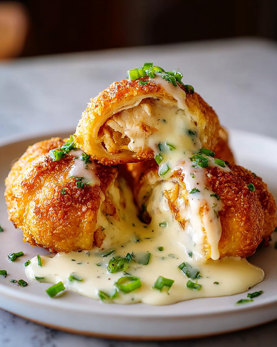 Chicken Pillows with Creamy Parmesan Sauce - detail 1