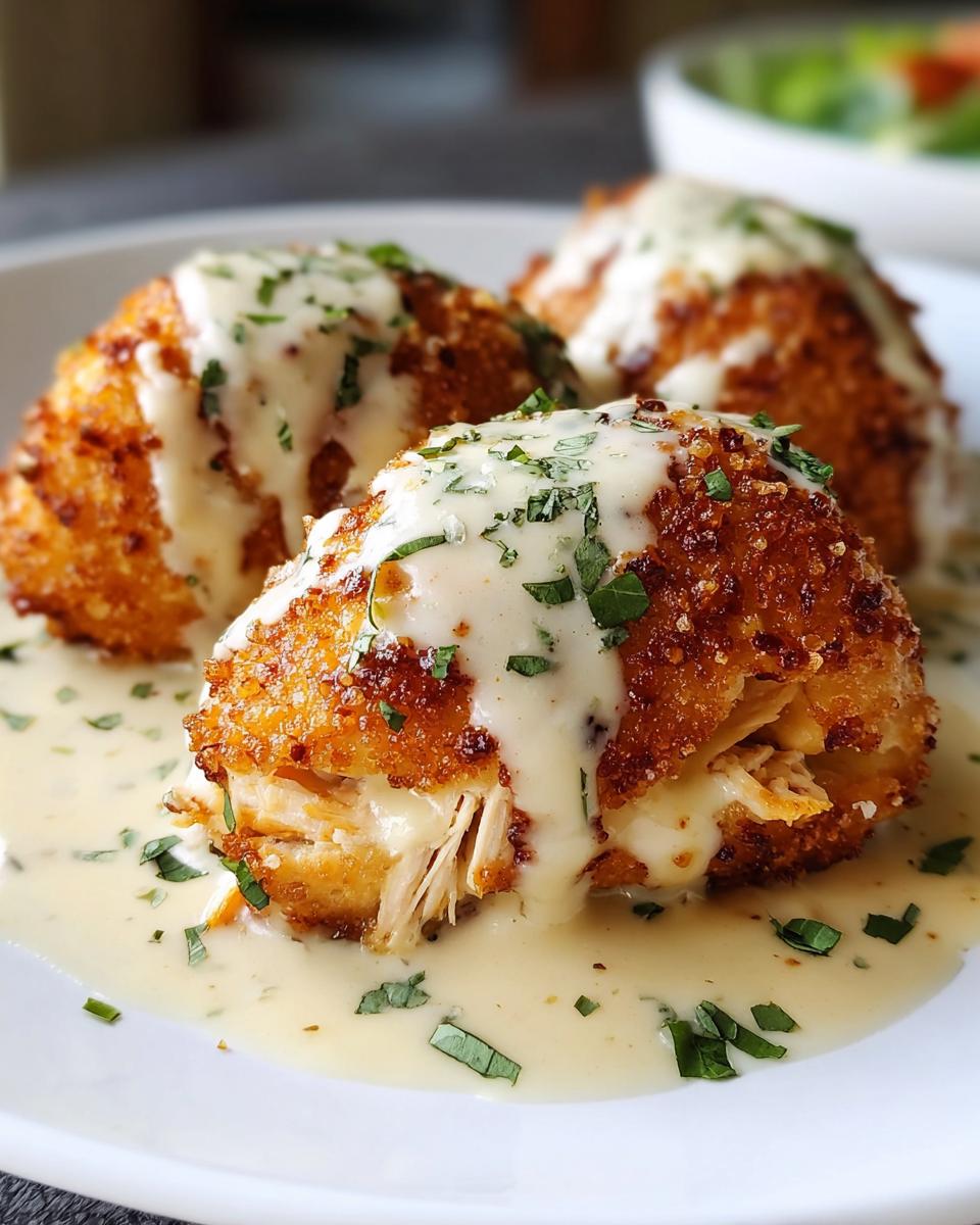 Chicken Pillows with Creamy Parmesan Sauce - detail 2