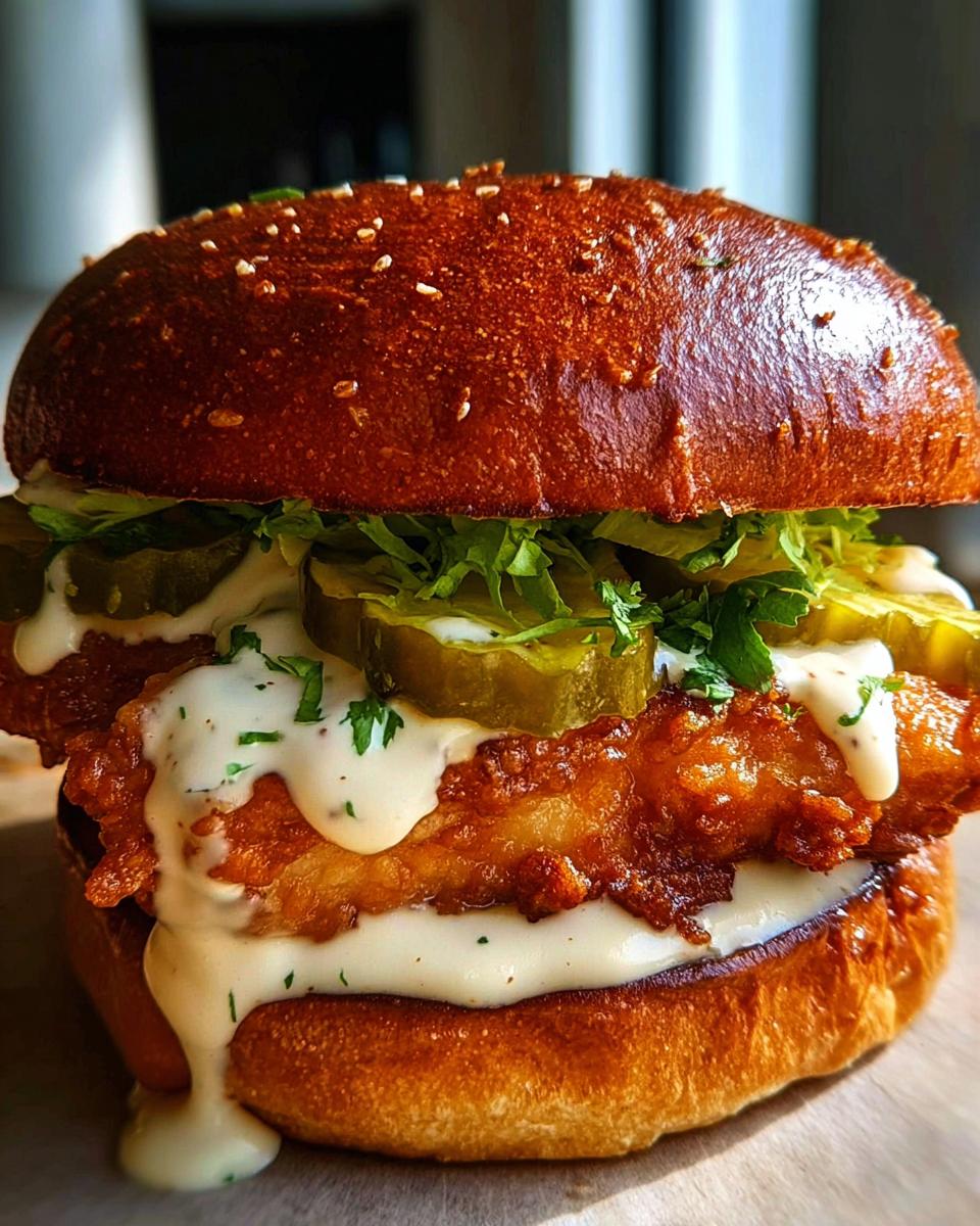 Chicken Sandwich with Creamy Homemade Sauce - detail 2