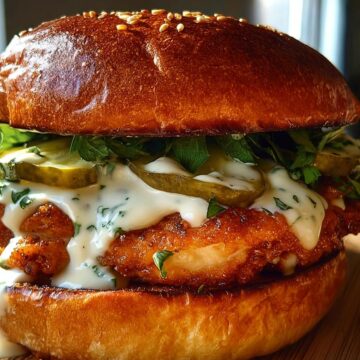 Chicken Sandwich with Creamy Homemade Sauce