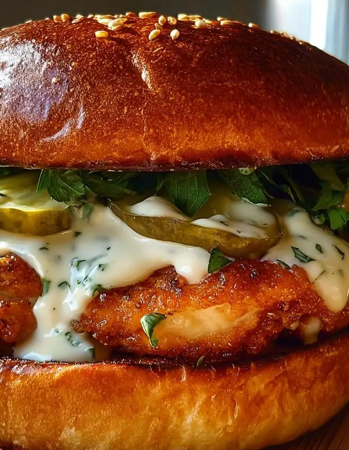 Chicken Sandwich with Creamy Homemade Sauce
