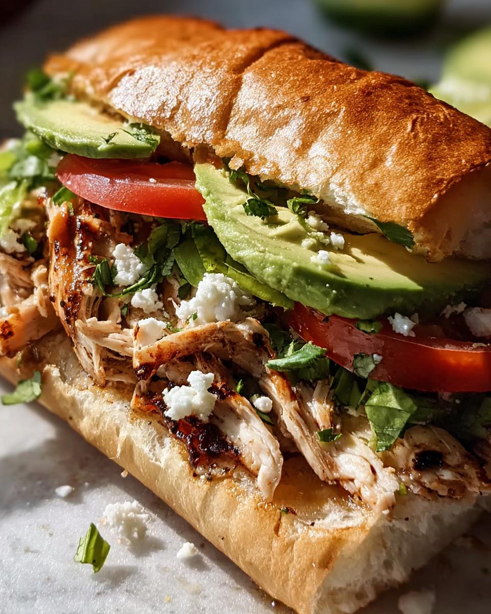 Chicken Torta Sandwich - detail 1