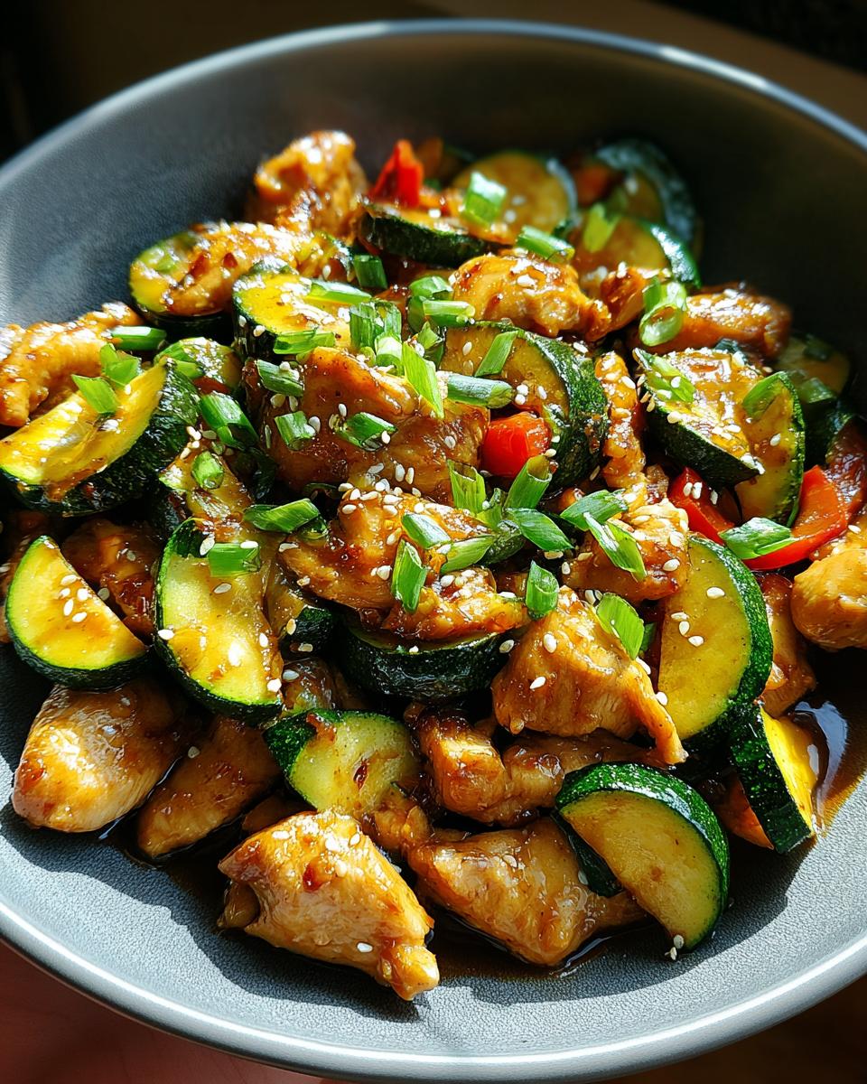 Chicken Zucchini Stir Fry - detail 1