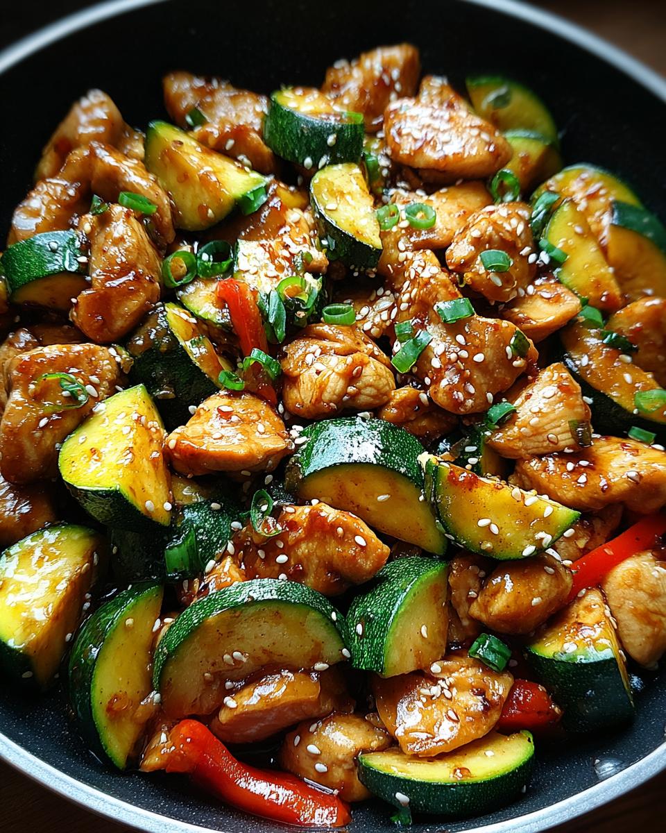 Chicken Zucchini Stir Fry - detail 2