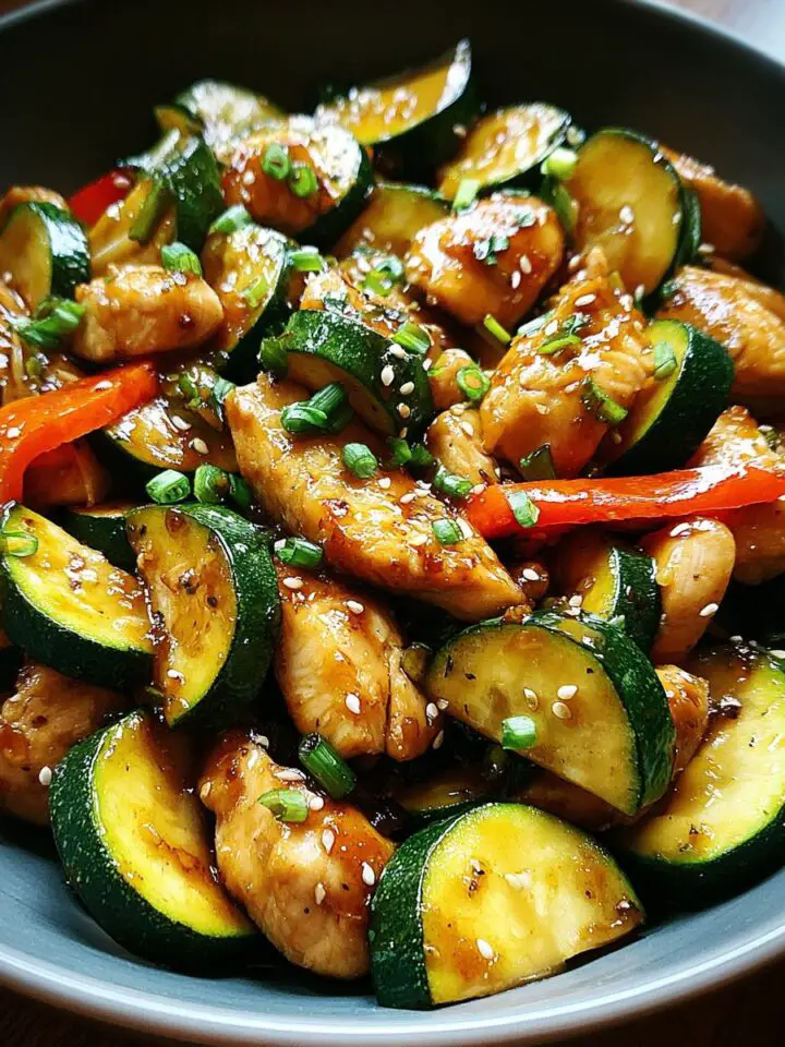 Chicken Zucchini Stir Fry