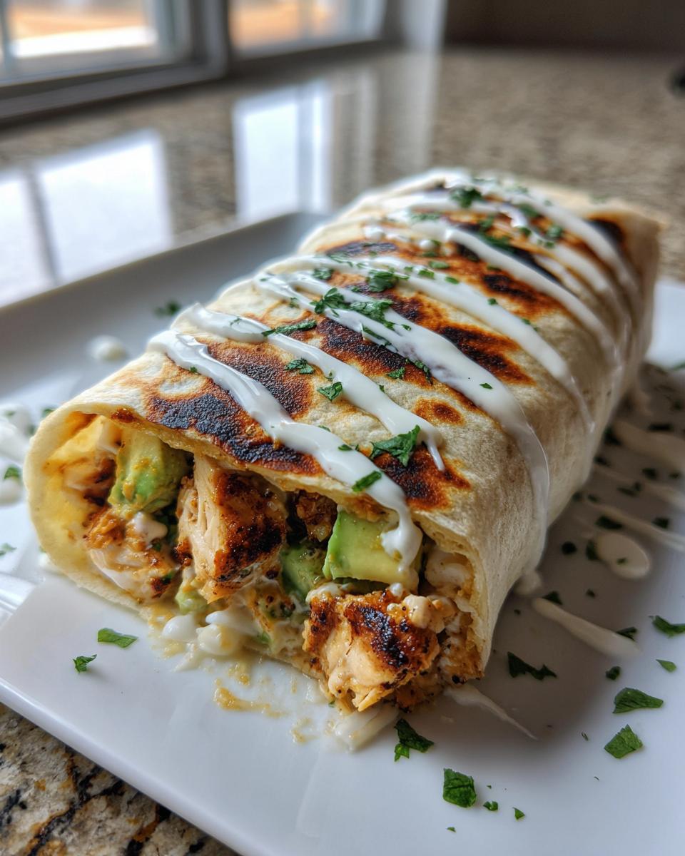 Chicken and Avocado Ranch Burritos - detail 1
