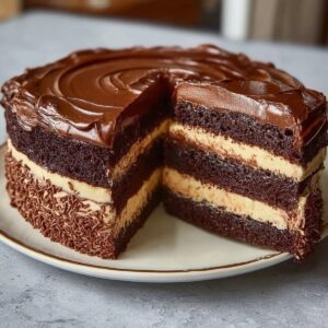 Chocolate Cake with Cream Cheese Filling