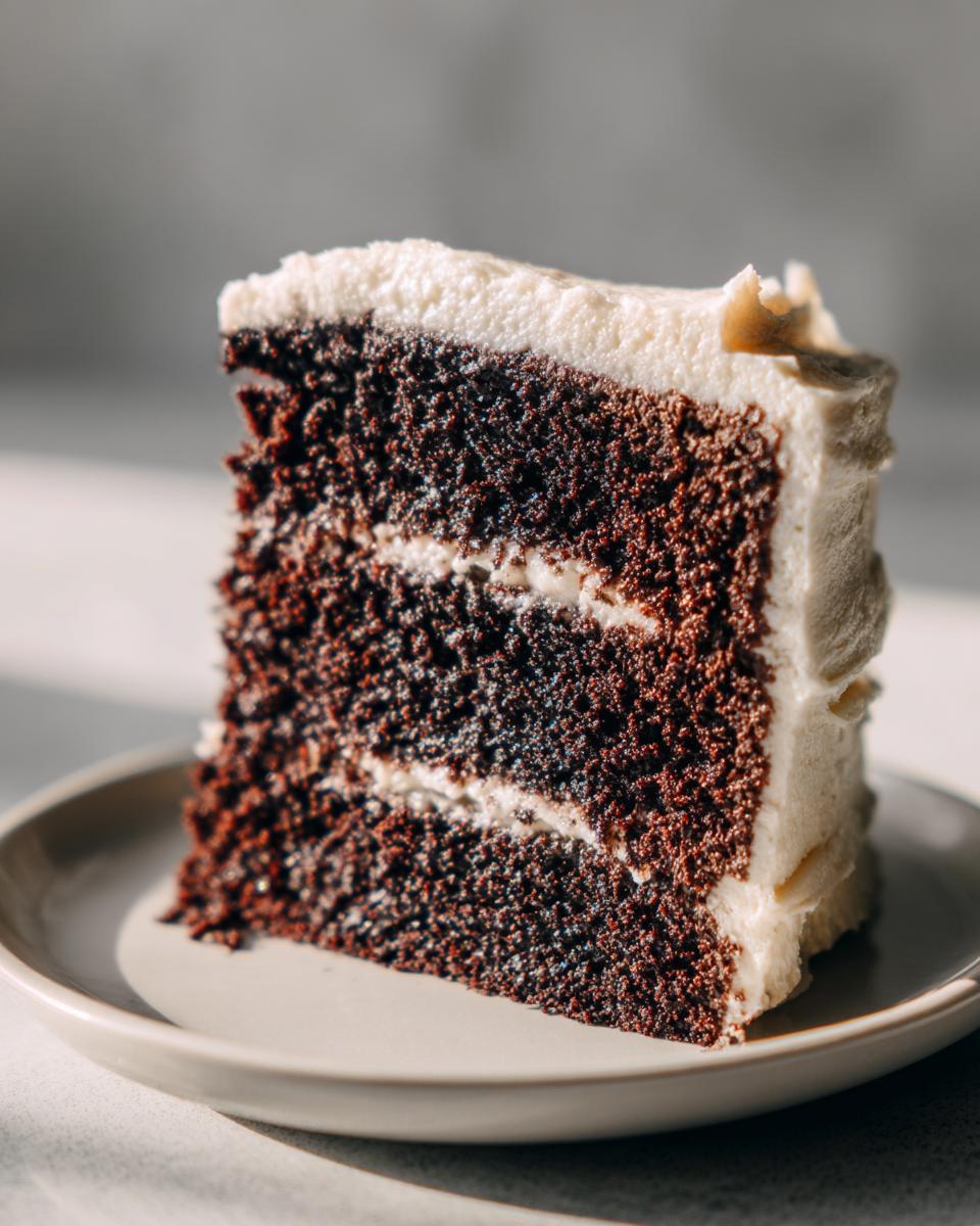 Chocolate Cake with Vanilla Buttercream - detail 1