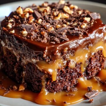 Chocolate Caramel Dump Cake