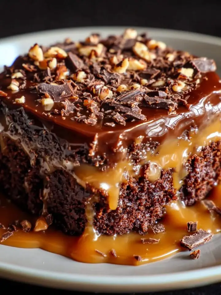 Chocolate Caramel Dump Cake