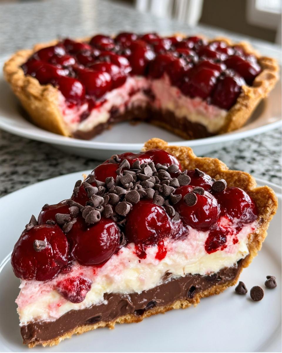 Chocolate Cherry Pie - detail 1