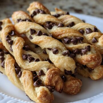 Chocolate Chip Cookie Dough Twists