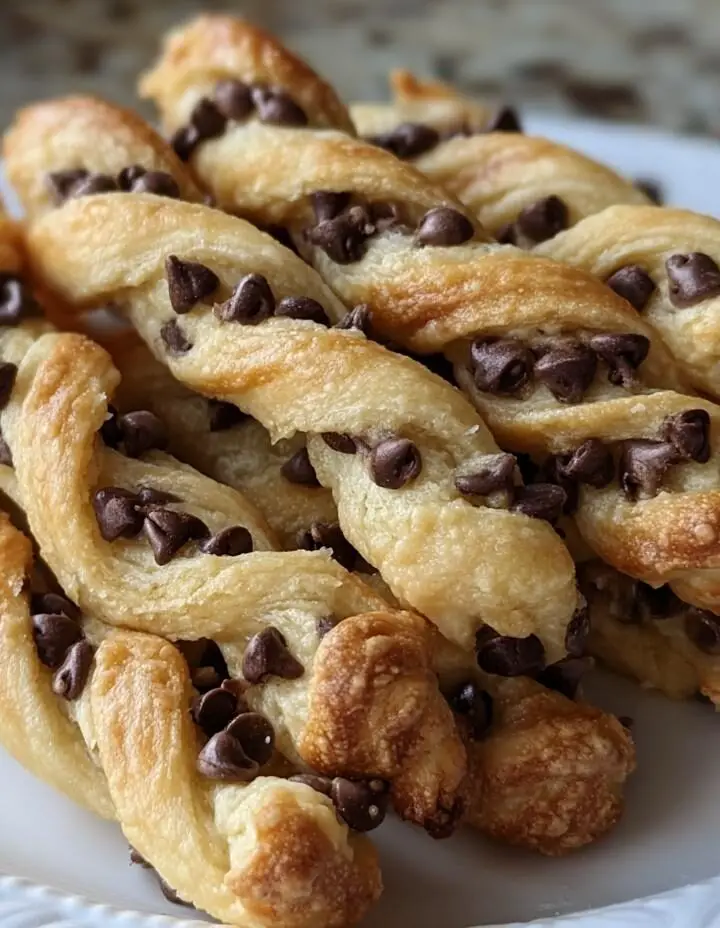 Chocolate Chip Cookie Dough Twists