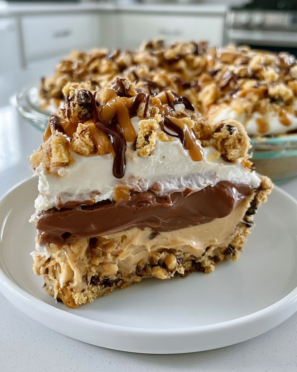 Chocolate Chip Cookie Peanut Butter Pie
