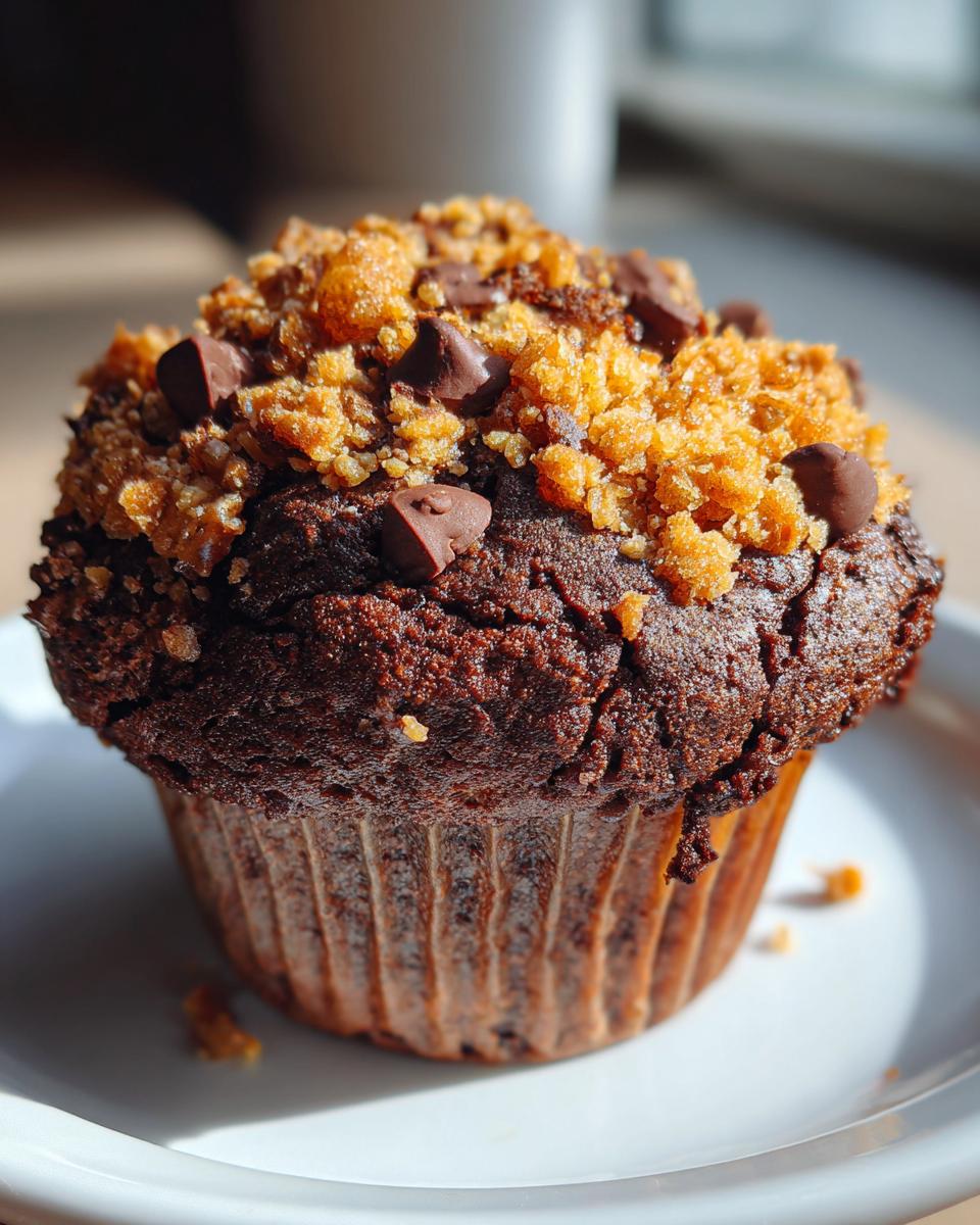 Chocolate Coffee Toffee Crunch Muffins - detail 2