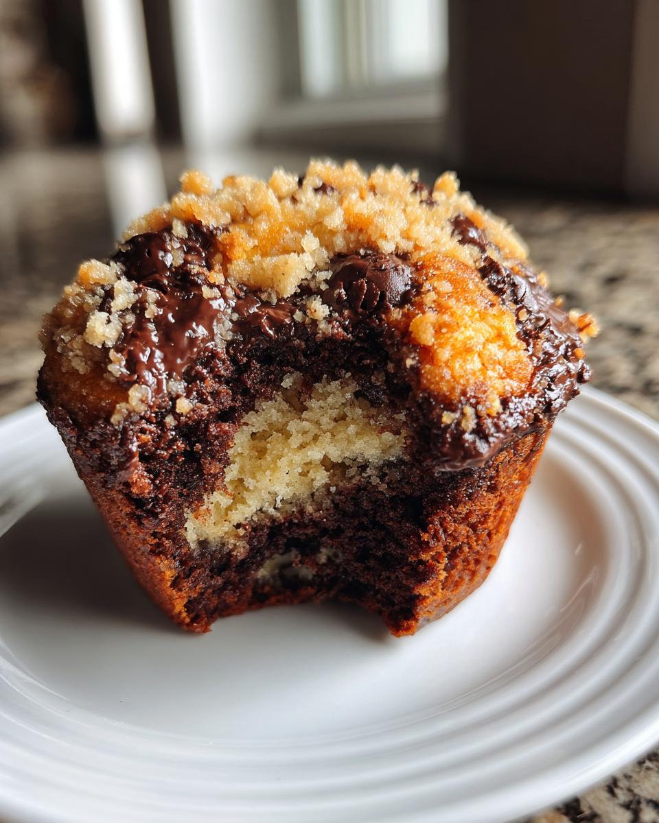 Chocolate Coffee Toffee Crunch Muffins - detail 3