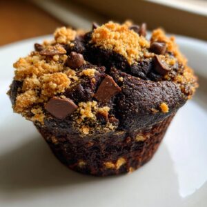 Chocolate Coffee Toffee Crunch Muffins
