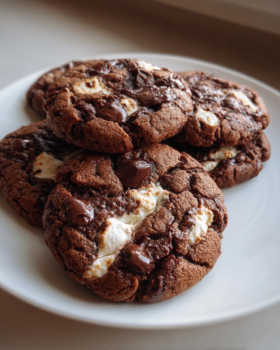 Chocolate Marshmallow Swirl Cookies - detail 1