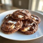 Chocolate Marshmallow Swirl Cookies