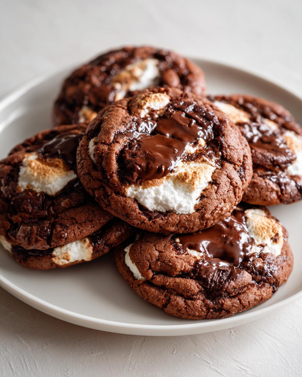 Chocolate Marshmallow Swirl Cookies - detail 2