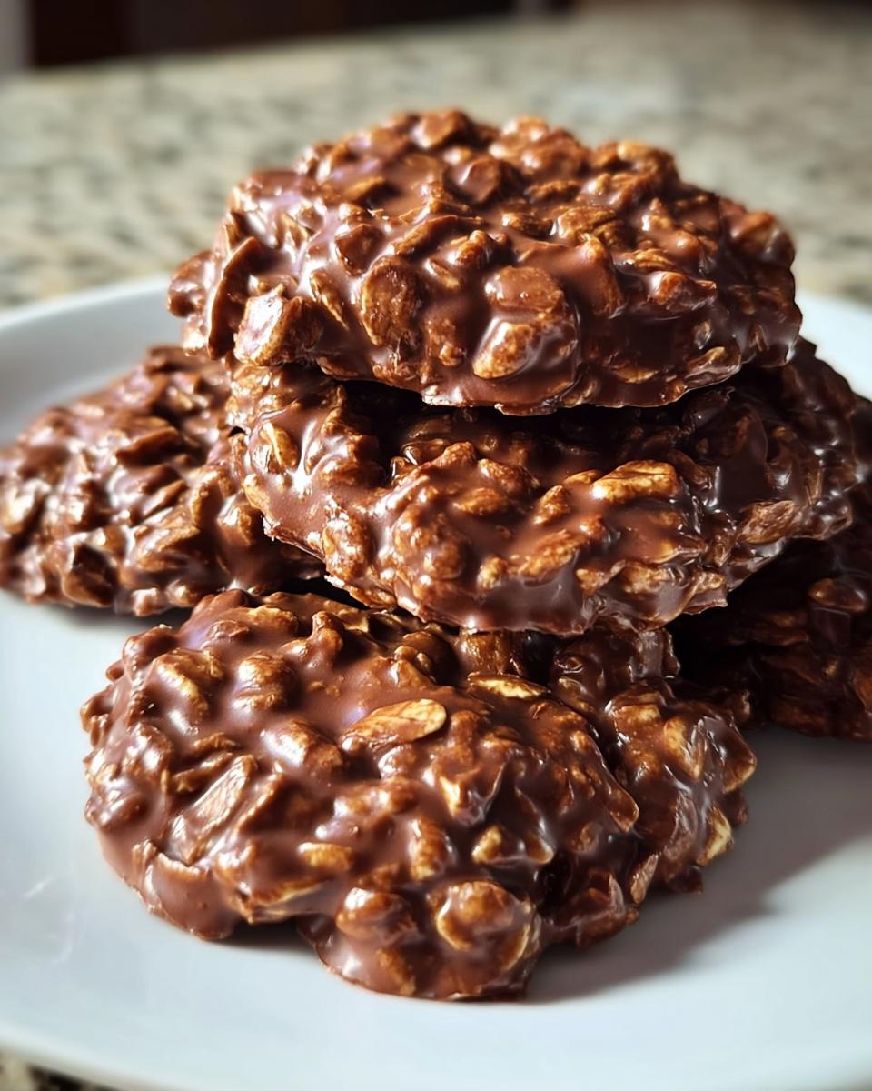 Chocolate Oatmeal No Bake Cookies - detail 1