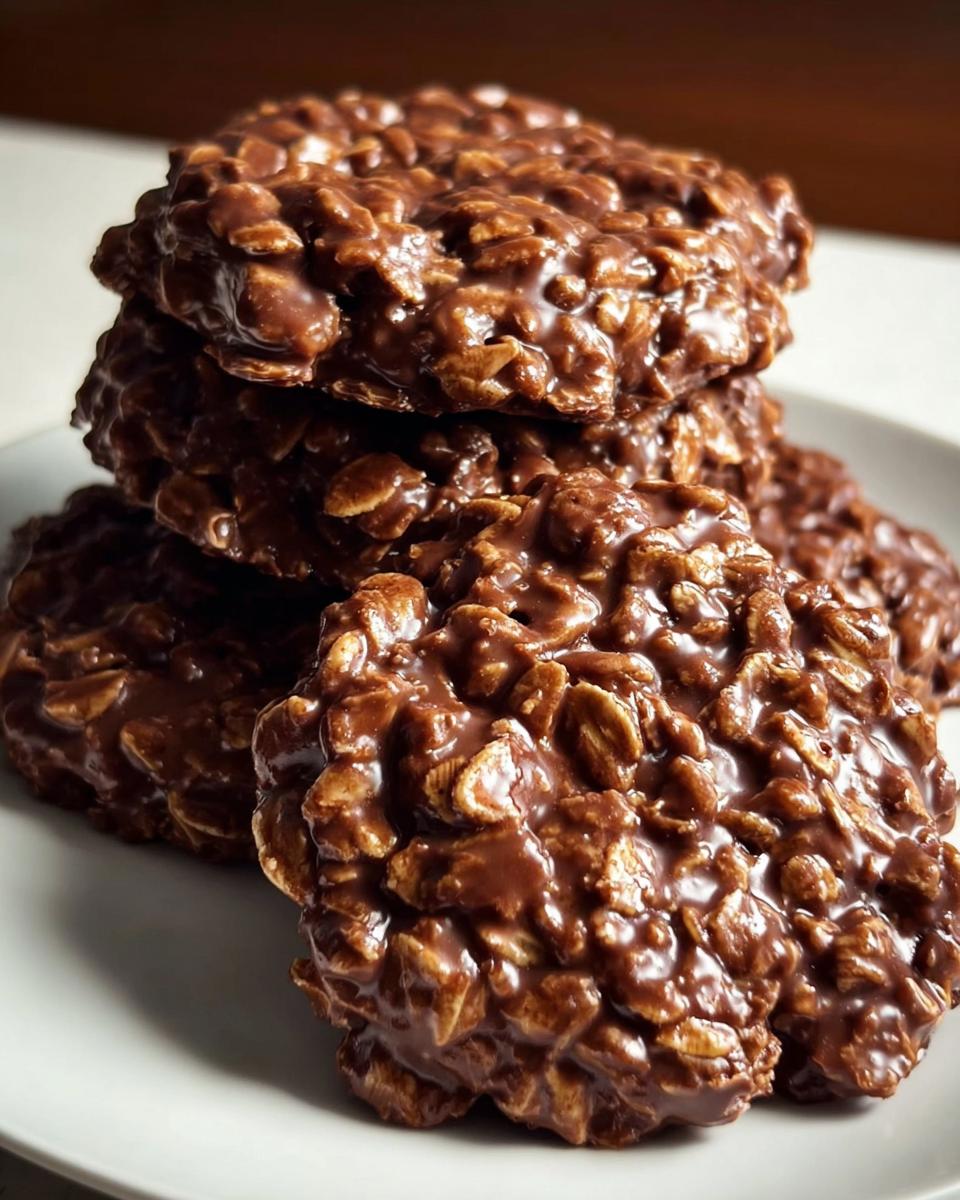 Chocolate Oatmeal No Bake Cookies - detail 3